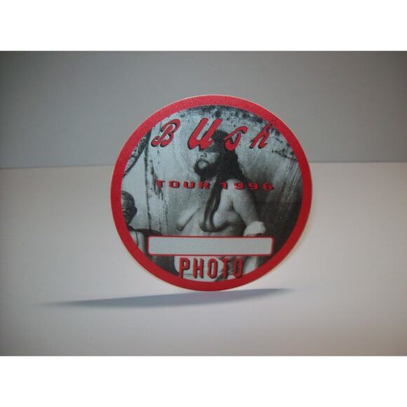 Bush Razorblade Suitcase Backstage Photo Pass Concert Tour Cloth Original 1996 - Picture 3 of 3